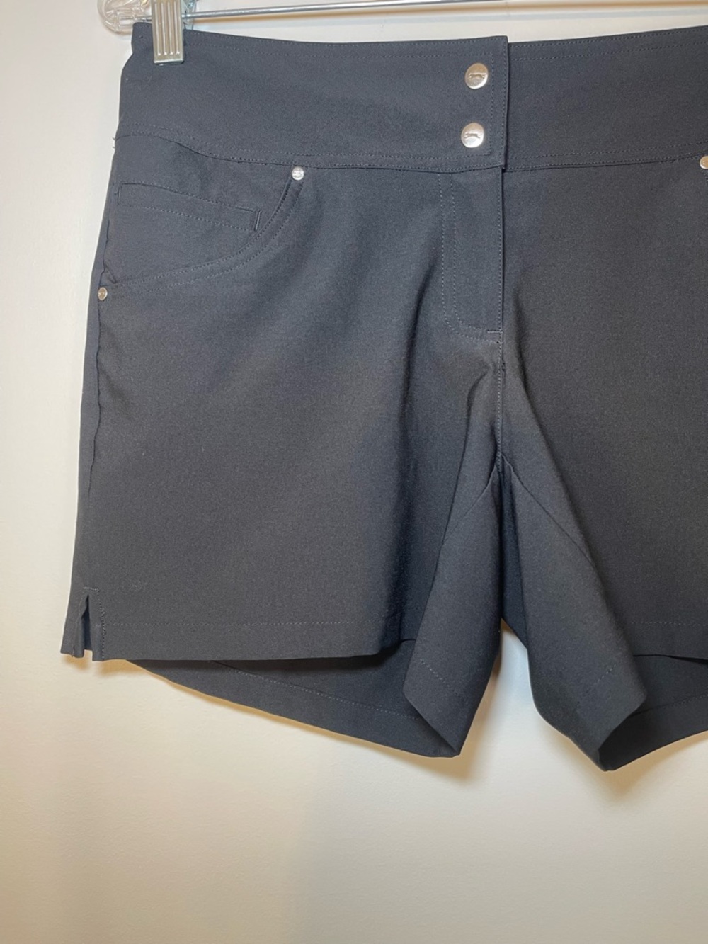 Slazenger Black High-Waist Performance Shorts - Picture 2 of 7